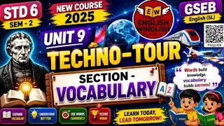 Std 6 English Unit 9 Techno Tour | Vocabulary Explained with Easy Tricks