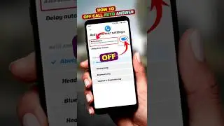 👆Auto Call Receive Off  ⚡ Auto Call Receive Kaise Band Kare #shorts #smartphone