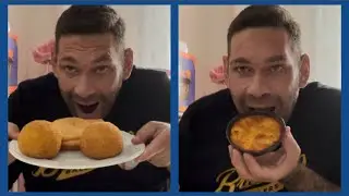 MEGA ABBUFFATA CON ARANCINI, PANZEROTTO, TORTA DI MELE E COCA COLA!!!! EATING SHOW MUKBANG ITA!!!!