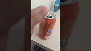 drinking fanta I think?
