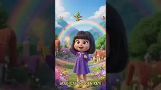 Zivara and the Whispering Golden Key🔑Heart Touching Emotional Story #ai​ #baby​ #sunflower​ #shorts