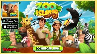 ZOO ISLAND PARQUE SELVAGEM | GAMEPLAY, CONSTRUA, CUIDA, CRIE, PROJETE ZOOLÓGICO (Android/IOS) GRÁTIS