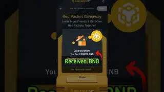 Received bnb | binance red packet code today #bnb #redpacket #redpacketcode