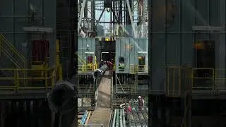 Day 14 drill pipe installation. #pipe #drilling #whatsinthepipe #omg #sea #seaman #offshore