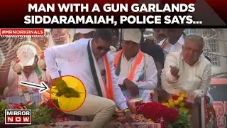 Siddaramaiah Security Breach | Man Carrying Gun Garlands Congress Leaders During Rally | BJP Reacts