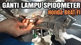 Cara ganti lampu spidometer Honda beat fi