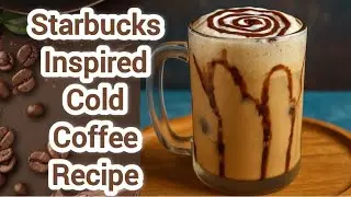 Starbucks Inspired Cold Coffee Recipe At Home | Blended Cold Coffee | Bru Cold Coffee #viral #cook 