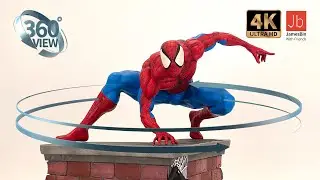 Spider-Man Custom Statue Review! | 360 Detail of 1/4 Scale Marvel Resin unboxing
