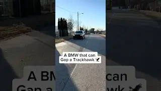 Bmw leaving a Trackhawk at the line #x5m50 #carsales #trackhawk #bmw #dmme