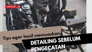 tips detailing rangka dan engin mio sebelum pengecatan