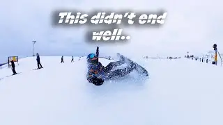 My son's WORST snowboarding fall..