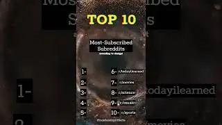 Top 10 Most Subscribed Subreddits #reddit #top