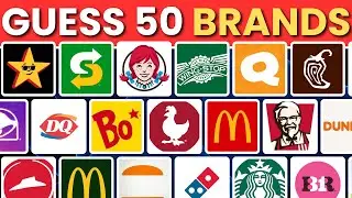 Guess the Brand in 3 Seconds! | 50 Iconic Fast Food Logo Challenge 2025