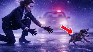 Already late for an interview, then she saw a freezing puppy, what happened next will save her