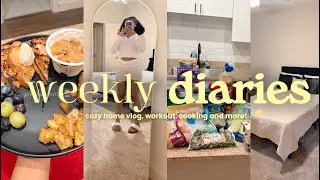 FIRST FULL WEEK in new apartment| decorating shopping, cooking, gym, church and more! 