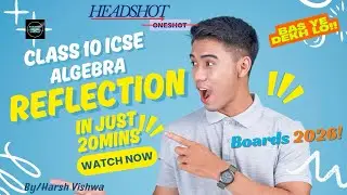 Reflection in Maths ICSE Class 10 | Reflection through x-axis, y-axis & origin | @MATHSWITHSWAG-H2V 