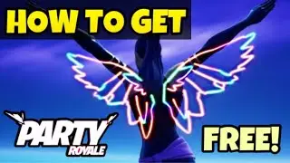 How to Get FREE Neon Wings Back Bling! (Fortnite: Party Royale)