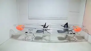 Sit on Top 2 Person Transparent Crystal Clear Glass Kayak for Sale with Lde Light, Kayak 2 Person Pl
