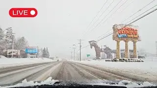 🔴 LIVE Drive in the snow from Wisconsin Dells