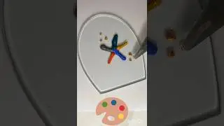 mixing the Star ⭐#star#colors#mixing#art #satisfying #colormixingmagic
