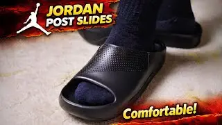 Jordan Post Men's Slides Review, Unboxing, On Foot: Quick, Comfy & Cool Footwear!