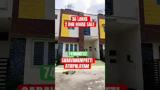 Coimbatore Saravanampatti Athipalayam | 36 lakhs 2 bhk new house for sale
