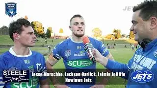 Post Match Interview Rnd 17 ISP 2018 Newtown Jets Jackson Garlick, Jesse Marschke, Jaimin Jolliffe
