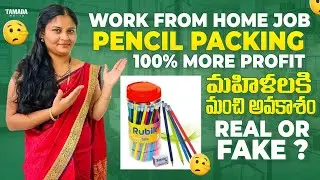 Work From Home Pencil Packing Job Real or Fake? | పెన్సిల్ ప్యాకింగ్ జాబ్ Telugu | @panduofficial1m 