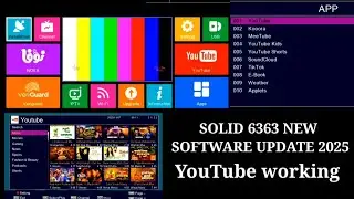 GX6605S New Software 2025 | Solid 6363 HD S2 Update | MPEG4 DD Free Dish 100% Working