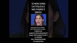 elly schlein mio padre era ebr3o E IO NON SONO CATTOLICA   ALLA FACCIA VOSTRA