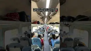 Upgraded to LHB Coaches : Howrah-Dhanbad Black Diamond Exp Non-AC Chair car coach❤️