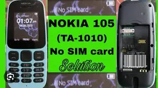 Nokia 105  password 8 pin lock sim not work any