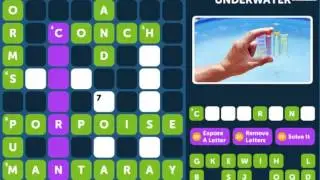 Crossword Quiz UNDERWATER Level 4 - Walkthrough