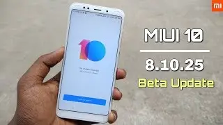 MIUI 10 8.10.25 Beta Update || Some New Features Unlocked