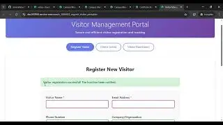 Visitor Management Portal  #BuildWithBuildAgent