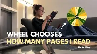 wheel chooses how many pages i read in a day 📖✨| bookmas day 11