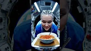 Ramen in Space #mukbang #foodasmr