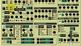 Supersaw arp sound design on Daichi's Synth1 (version 1.11 - freeware gem!)