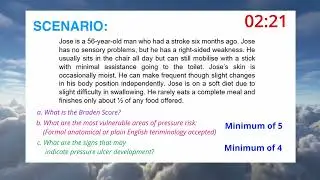 BRADEN SCALE (Pressure Area Assessment) |8 MINUTES |OSCE 2021| Practice Scenario 1