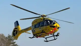 ADAC Luftrettung | Landung Christoph 22 | Airbus H145 | D-HYAE | Bundeswehrkrankenhaus Ulm