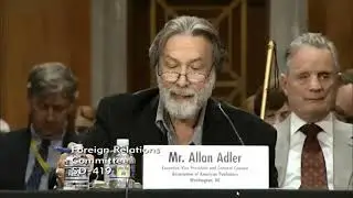 Allan Adler- Testifying on the Marrakesh Treaty