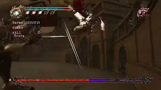 Ninja Gaiden 2 - Quite a high-level and stylish Volf fight with the Claws