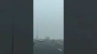 Fog in UAE 🇦🇪 #weather #fog #uae #winter #winterinuae #beautiful #viral #dubai #ajman #sharjah