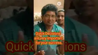 Quick Decisions are more important for your success. #success #viral #Shorts #motivational