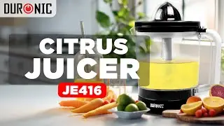 Electric Citrus Juicer | Make Fresh Tangy Lemon Juice At Home | Fruit Presser | Duronic JE416 Juicer