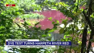 Harpeth River turns red in Williamson County