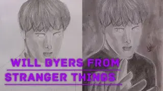SKETCH of Will byers from stranger things ❤️😍#tutorial #stranger things # sketch ❤️