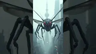 Giant insect in the city🔥#shorts&nbsp;#trending #giant #insects #ai&nbsp;#aiart&nbsp;#foryou #werid  #horrorshorts&nbsp;