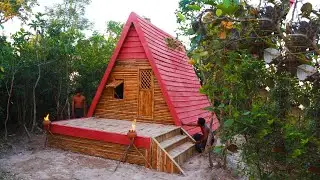 Build The Most Creative Bushcraft Survival  Shelter For Living In Forest