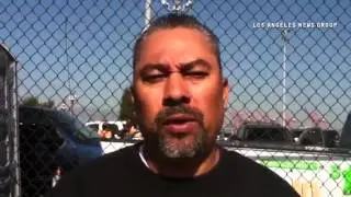 Green Fleet Systems driver Byron Contreras of Lakewood on why he's picketing @portoflongbeach. @Port